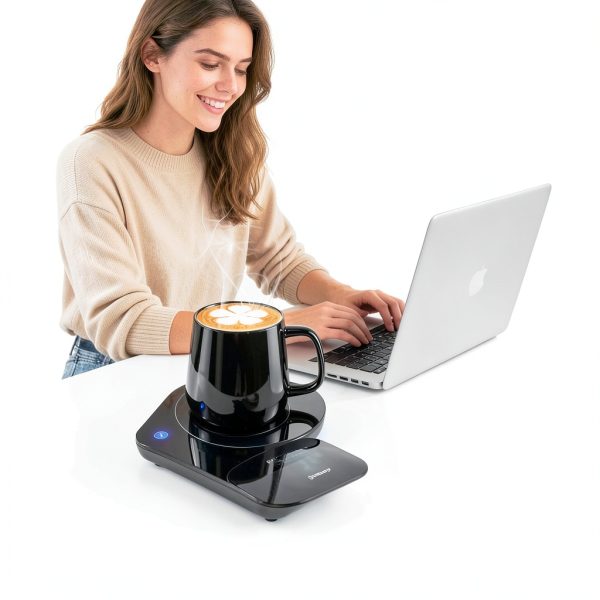 YEEWELL Coffee Mug Warmer Adjustable Temperature Desk Heater-1