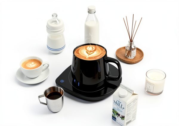 YEEWELL Coffee Mug Warmer Adjustable Temperature Desk Heater-4