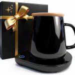 YEEWELL Coffee Mug Warmer Adjustable Temperature Desk Heater-0