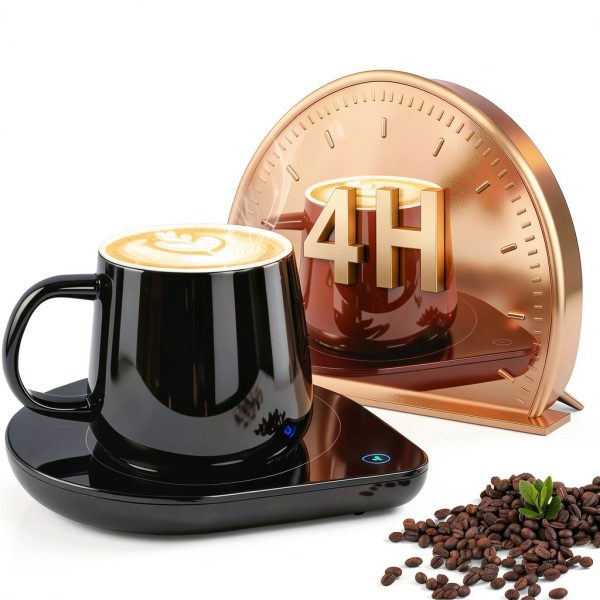 YEEWELL Coffee Mug Warmer Adjustable Temperature Desk Heater-7