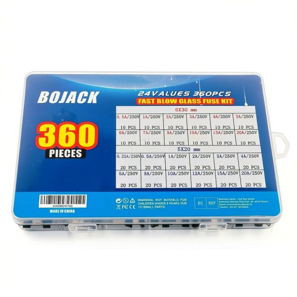 BOJACK Glass Fuse Assortment Kit for Tools-2