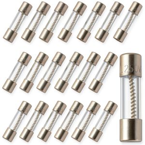 BOJACK 20pcs Slow‑blow Glass Fuse 2A 250V High Quality for-0