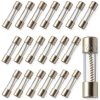 BOJACK 20 Pack Slow‑blow Glass Fuse 1A 250V for Electronics-0