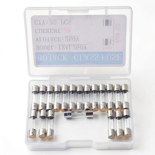 BOJACK 20pcs Slow‑blow Glass Fuse 2A 250V High Quality for-1