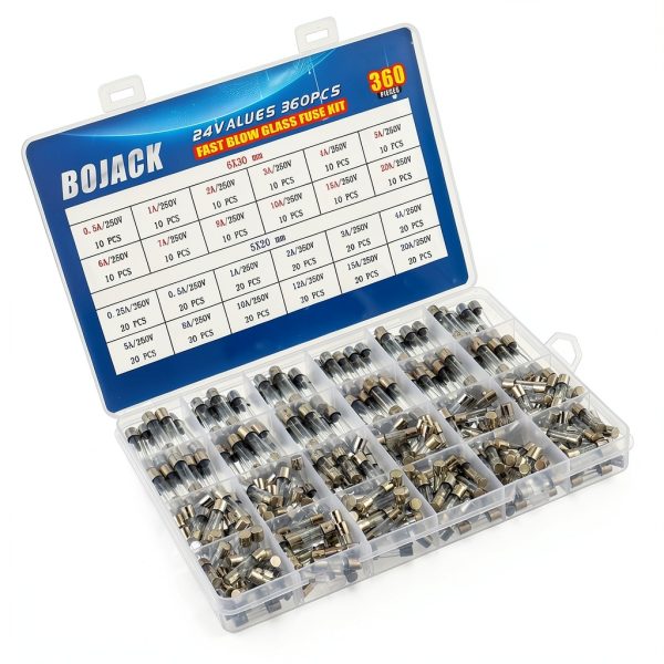 BOJACK Glass Fuse Assortment Kit for Tools-1