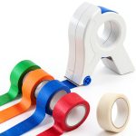 Masking Paint Tape Applicator, Portable Masking Paint Tape Dispenser Cutter Tightly Seals Tape onto Various Surfaces for Painting Trim Door Frames-0
