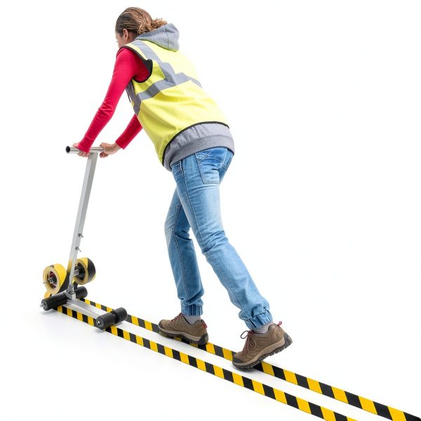 Floor Tape Applicator Court Line Tape Machine Paint Tape Applicator Can Be Used for Floor Markings Such As Tiles Concrete Asphalt etc You Can Draw The Iines and Circles You Want-2