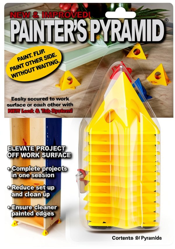 Painter's Pyramid Stands, Yellow (KM1257)-0