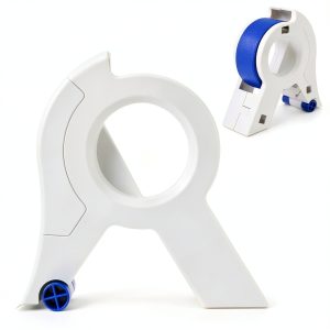 Portable Painter's Tape Applicator iayokocc with Rounded Grip – White-0