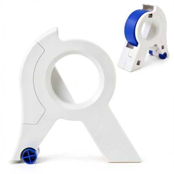 Portable Painter's Tape Applicator iayokocc with Rounded Grip – White-0