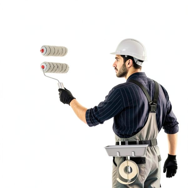 Aluminum Drywall Mud Pan Holder with Tape Spool, IRONDIY Hands-Free-5
