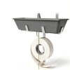 Aluminum Drywall Mud Pan Holder with Tape Spool, IRONDIY Hands-Free-3