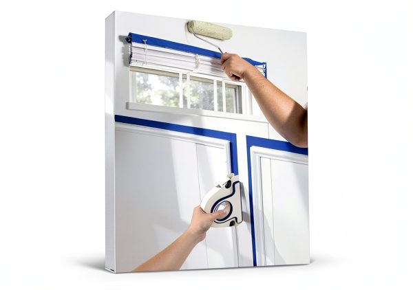 Painters Tape Applicator, Masking Tape Dispenser for Trim Tool with 1mm Spacing for Window Wall Floor Door Frame Painting-1