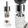 Integrated Internal & External Pipe Threading Tool with Screw Extractor & Sealant Tape Dual-Function PVC Pipe Threader Kit, Electric Drill Compatible for Plumbing, DIY 1/2"+ 3/4"(COLOR:silver)-4