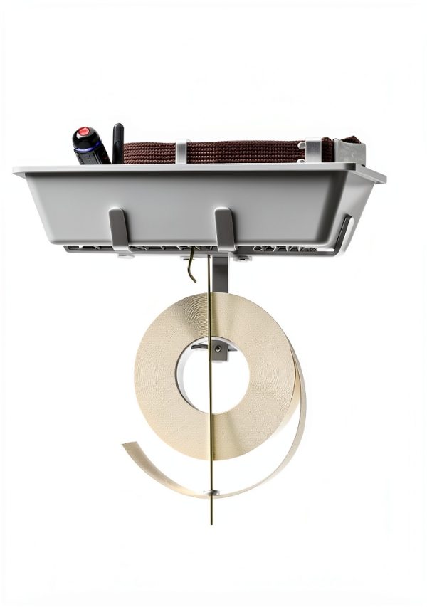 Aluminum Drywall Mud Pan Holder with Tape Spool, IRONDIY Hands-Free-6