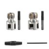 Integrated Internal & External Pipe Threading Tool with Screw Extractor & Sealant Tape Dual-Function PVC Pipe Threader Kit, Electric Drill Compatible for Plumbing, DIY 1/2"+ 3/4"(COLOR:silver)-1