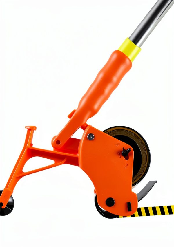 Heavy-Duty Floor Tape Applicator - Manual Push Tape Marking Tool for Driveway, Warehouse, Aisle & Sports Courts | Non-Slip Grip, Adjustable Pressure, Reusable Tape Roller (Includes 3 Refill Rolls)-0