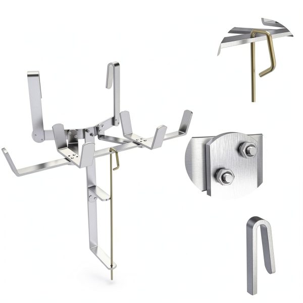 Aluminum Drywall Mud Pan Holder with Tape Spool, IRONDIY Hands-Free-2