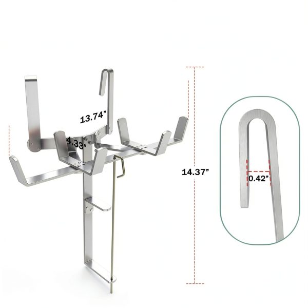 Aluminum Drywall Mud Pan Holder with Tape Spool, IRONDIY Hands-Free-1